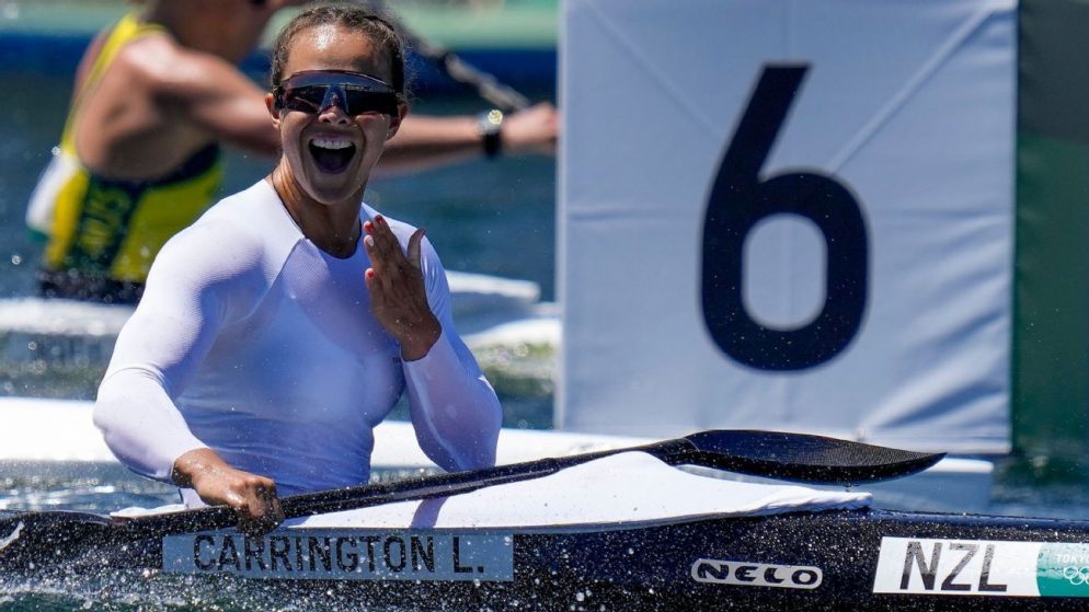 Lisa Carrington wins women’s kayak single 500m for 3rd gold of Olympics