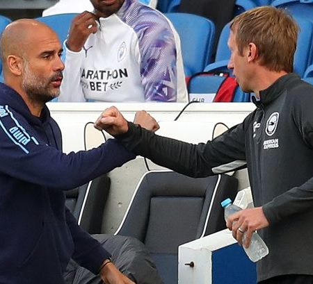 Brighton manager Graham Potter praises Manchester City despite their ‘average’ performance against Chelsea.