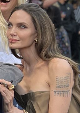 Angelina Jolie’s shoulder tattoo of Brad Pitt’s birth location has vanished; was it removed by the Eternals star?