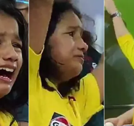 Dhoni gifts autographed ball to a young kid who was crying after the CSK captain hit the winning runs, video goes viral – WATCH