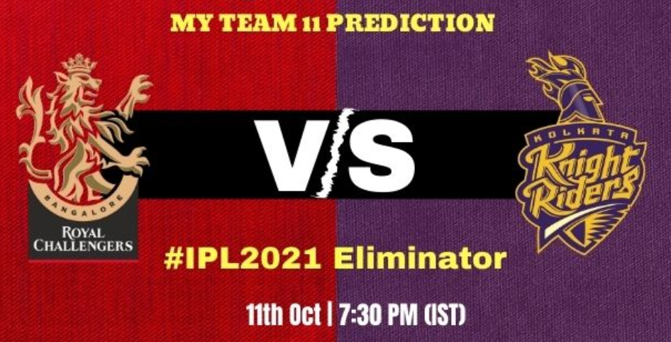 RCB vs KKR ELIMINATOR Match Prediction: IPL 2021