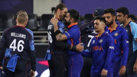 In Virat Kohli’s final game as T20I captain, India thrashes Namibia.