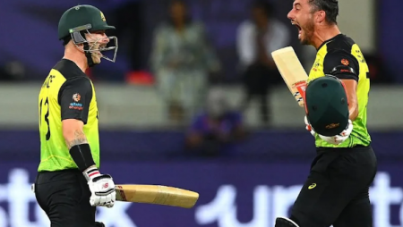 T20 World Cup: Marcus Stoinis and Matthew Wade lead Australia to a 5 wicket victory against Pakistan and a place in the final.