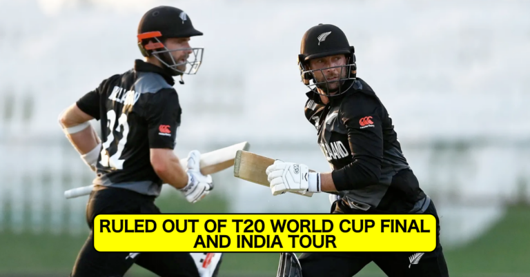 Devon Conway of New Zealand has been ruled out of the T20 World Cup final and the India tour.