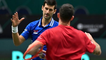 Serbia defeated Austria in the Davis Cup opener, led by Novak Djokovic.