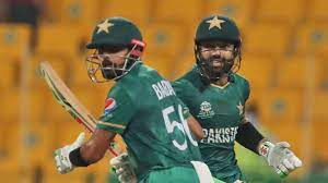 Mohammad Rizwan and Babar Azam star in Pakistan’s 45-run victory over Namibia in the T20 World Cup.