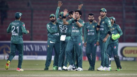 In the second T20I against West Indies, Pakistan’s Shaheen Shah Afridi takes three wickets in an over.