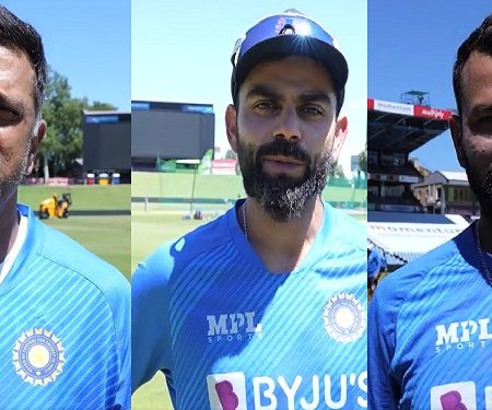 Virat Kohli India’s Test captain, and Rahul Dravid, India’s head coach, both send heartfelt messages to Harbhajan Singh.