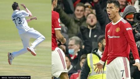 Mohammed Siraj Reacts to Cristiano Ronaldo’s Wicket Celebration, Premier League Reacts