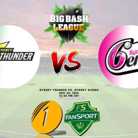 BBL Match 20, THU vs SIX Dream11 Prediction, Head to Head Statistics, Best Fantasy Tips and Pitch Report