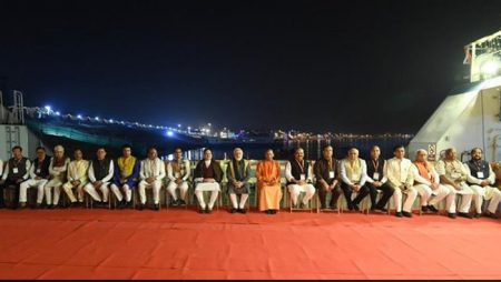 PM’s Night Inspection Pics With Yogi Adityanath After Varanasi Solo Show