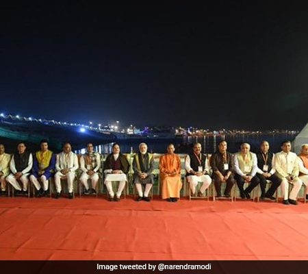 PM’s Night Inspection Pics With Yogi Adityanath After Varanasi Solo Show
