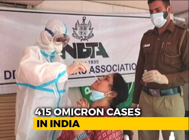 According to India’s Health Ministry, out of 415 Omicron cases, 115 have recovered.