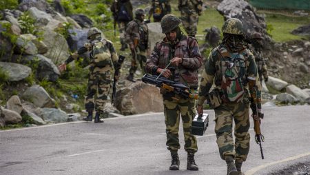Two unidentified terrorists were killed in an encounter in Kulgam, Jammu and Kashmir.