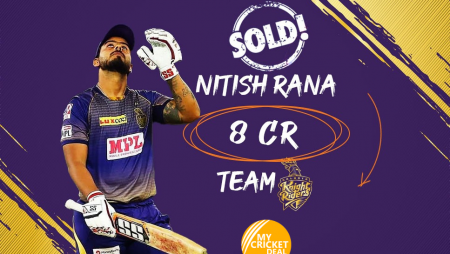 Nitish Rana has been purchased by KKR for Rs 8 crore.