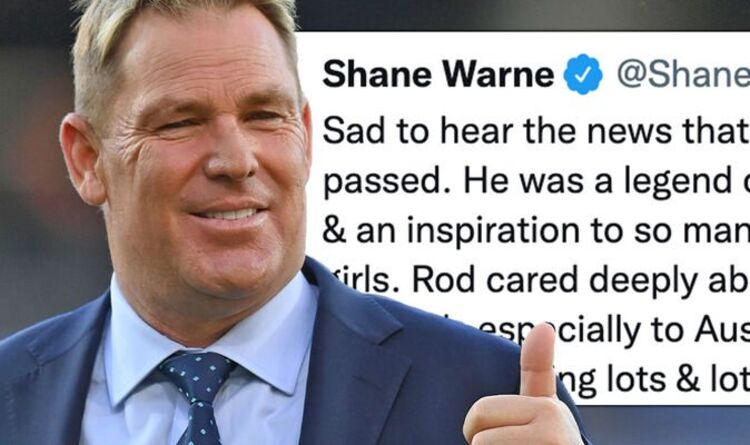 Shane Warne’s last tweet about Rod Marsh’s death goes viral after he dies.