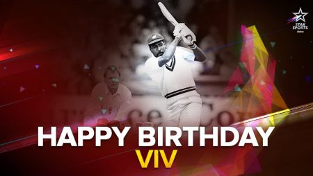 Vivian Richards’ birthday is celebrated by Yuvraj Singh and others.