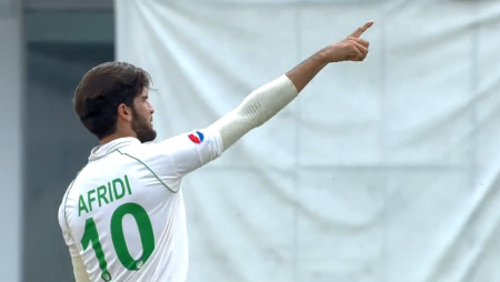 Shaheen Afridi’s Classic Celebration After Dismissing Labuschagne in the 1st Test