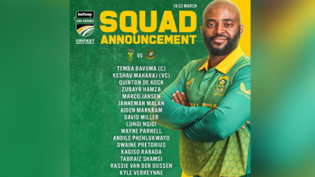 South Africa’s squad for the ODIs against Bangladesh includes eight IPL players.