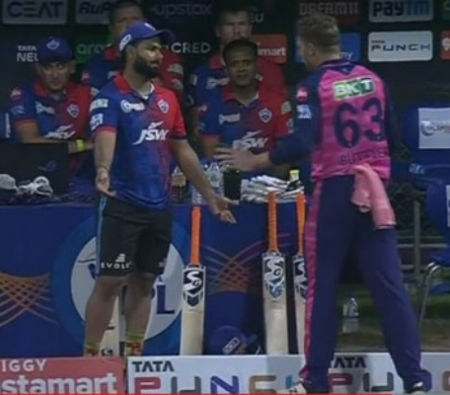 IPL 2022: Rishabh Pant and Jos Buttler have a heated argument during the final over drama in the DC vs RR match.