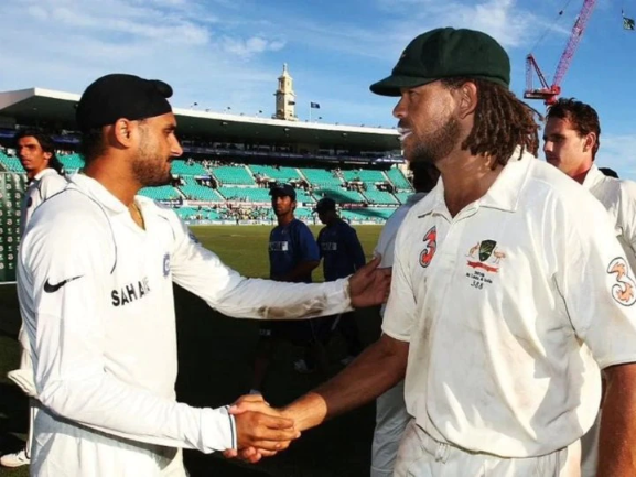 Harbhajan Singh pays emotional tribute to the late Andrew Symonds.