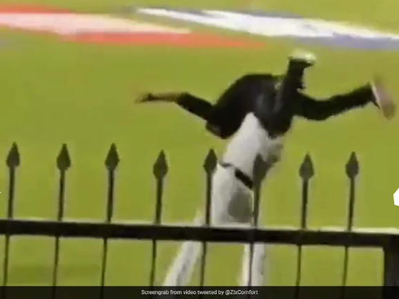 Virat Kohli’s Incredible Reaction As A Police Officer Carries A Pitch Invader On His Shoulder