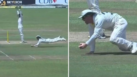 The one-handed diving catch by David Warner to dismiss Sri Lanka captain Dimuth Karunaratne is legendary.