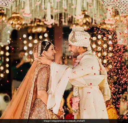 Deepak Chahar marries fiancee Jaya Bhardwaj.