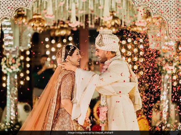 Deepak Chahar marries fiancee Jaya Bhardwaj.