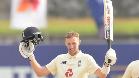Joe Root becomes the joint-youngest batter in history to reach 10,000 test runs.