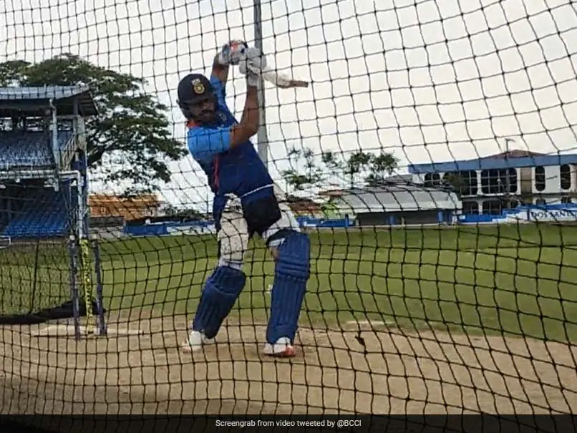 Rohit Sharma Practices In Nets Ahead Of First T20I Against West Indies