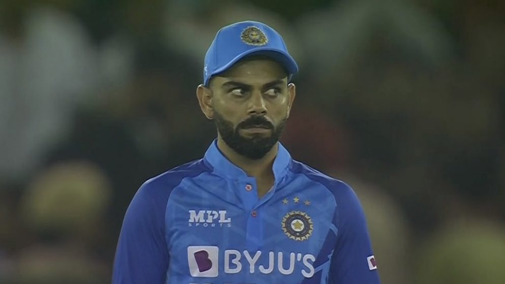 During India’s first T20I against Australia, Virat Kohli’s reaction to Umesh Yadav being hit for boundary violation became an instant meme.