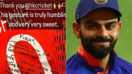 “Gesture Is Truly Humbling”: See Virat Kohli’s Special Gift From The Hong Kong Team