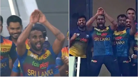 Chamika Karunaratne’s Naagin Dance Following Sri Lanka’s Victory Over Bangladesh in the Asia Cup