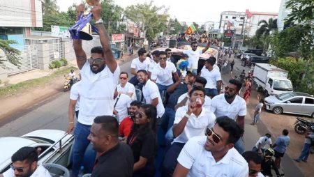 Massive Victory Parade As Sri Lanka Returns Home Following Asia Cup Victory
