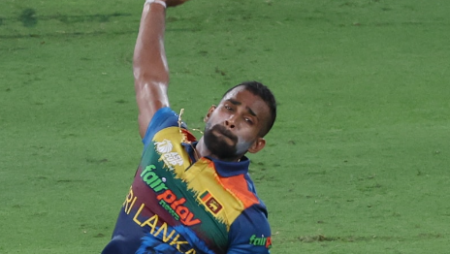 Chamika Karunaratne receives a one-year suspension due to a contract violation from Sri Lanka.