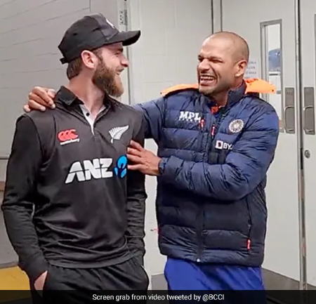 Shikhar Dhawan’s Conversation With Kane Williamson Ahead Of India-New Zealand ODI Series First Match
