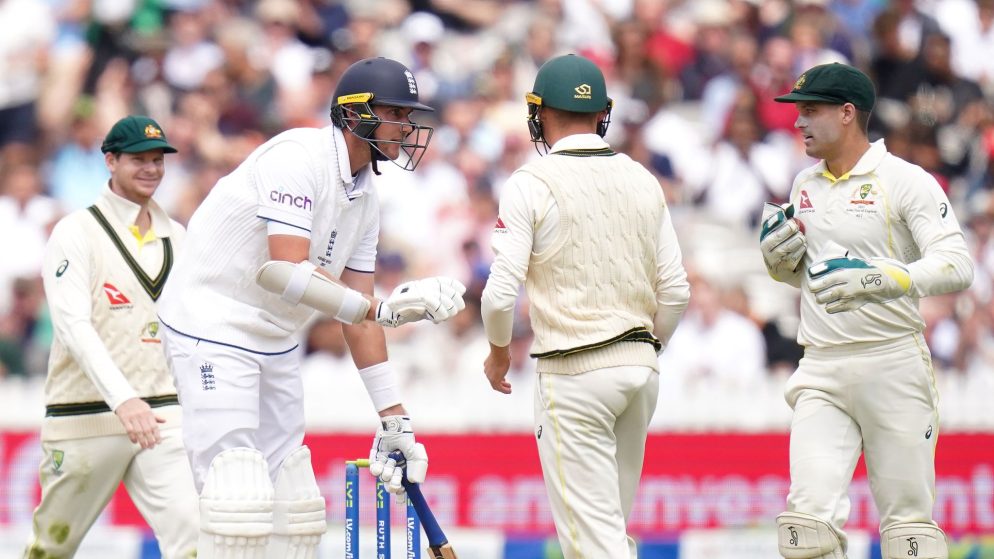 Stuart Broad blasts senior Australian players for dismissing Jonny Bairstow in the second Ashes Test.